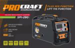 Kombinovaná invertorová zváračka Co Flux – trubičkový drôt, MMA, TIG lift Procraft SPI-290 | SPI-290 – Obrázok 21
