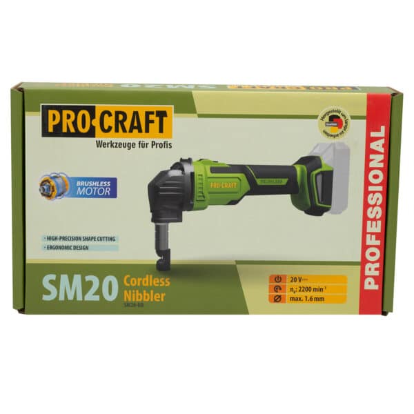 Aku nožnice na plech Procraft SM20 (bez batérie a nabíjačky) | SM20bb