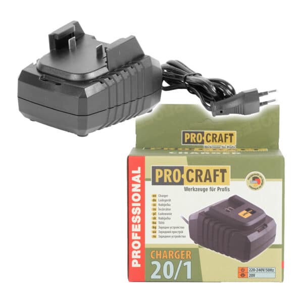 Nabíjačka pre 20V Li-ion akumulátory Procraft 20/1 | 20/1