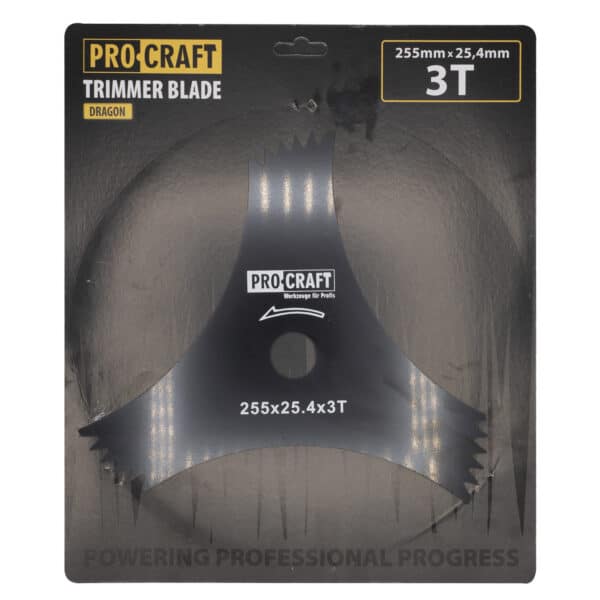 Nôž krovinorezu (D255*25.4) 3T (DRAGON) PROCRAFT | H-3T/D
