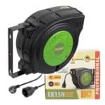 Samonavíjací predlžovací kábel, bubon 230V EK15N | EK15N – Obrázok 2