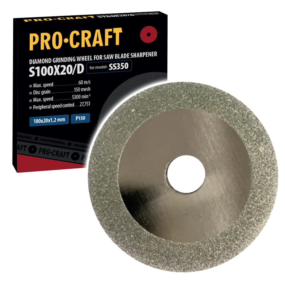 6595-brusny-kotuc-pre-pilove-listy-procraft-s100x20-d-ss350-s100x20d Brúsny kotúč pre pílové listy Procraft s100x20 / D / SS350 | S100X20/D