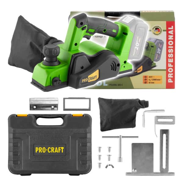 Aku hoblík Procraft PE20BL (bez akumulátora a nabíjačky) | PE20BLbb