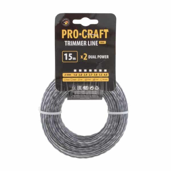 Rezacia struna (s výstužou) (3 mm) (15 m) špirála PROCRAFT | SP/J-3/15