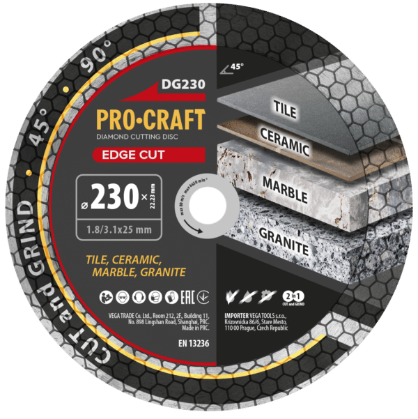 Diamantový kotúč Edge Cut Procraft DG230 | DG230