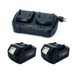 Sada dve batérie 20V 4Ah Procraft 20/4 a nabíjačka na dve batérie 20/2 | S20-4/20-2