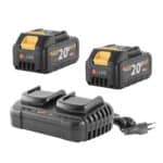 Sada dve batérie 20V 4Ah Procraft 20/4 ATA-40B a nabíjačka na dve batérie 20/2 | S2x20/4ATA-40B-20/2