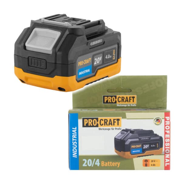 Baterie akumulátorová 20V Li-ion, 4000mAh Procraft 20/4 Industrial | 20/4 Industrial