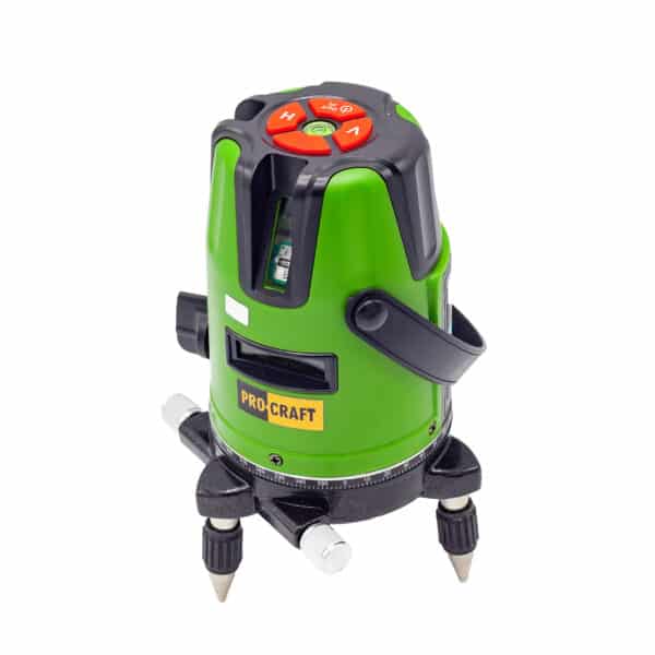 Procraft LE-3D Zelený čiarový laser, krížová samonivelačná rovina | LE-3D