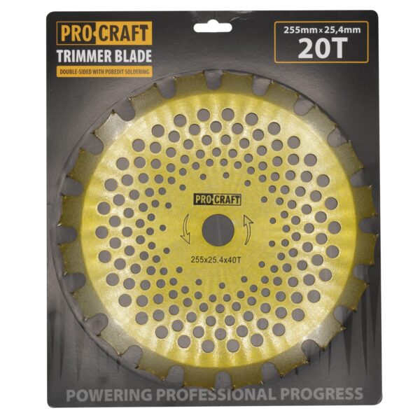 Nôž krovinorezu (kotúč) (D255*25.4) 40Т (obojstranný) (gold) PROCRAFT | H/P-2/G