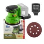 Sada Akú striekačia pištoľ + excentrická brúska + 2x batérie a nabíjačka | SPX20Blbb/PSE30bb/PBC-Set 1 – Obrázok 6