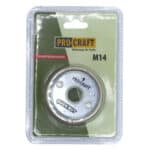 Uhlová brúska Procraft SPW1050 + rýchloupínacia matica RM14, 10x rezací kotúč CD125x1,0, 2x lamelový kotúč | SPW1050/RM14 – Obrázok 15