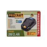 Nabíjačka pre 20 V Li-ion batérie Procraft 20/2.4 A. | 20/2.4A – Obrázok 4