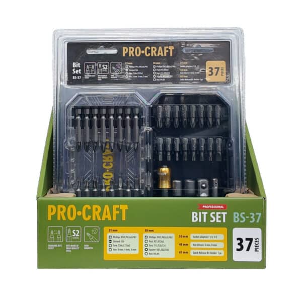 37-dielna sada bitov Procraft BS-37, S2 | BS-37