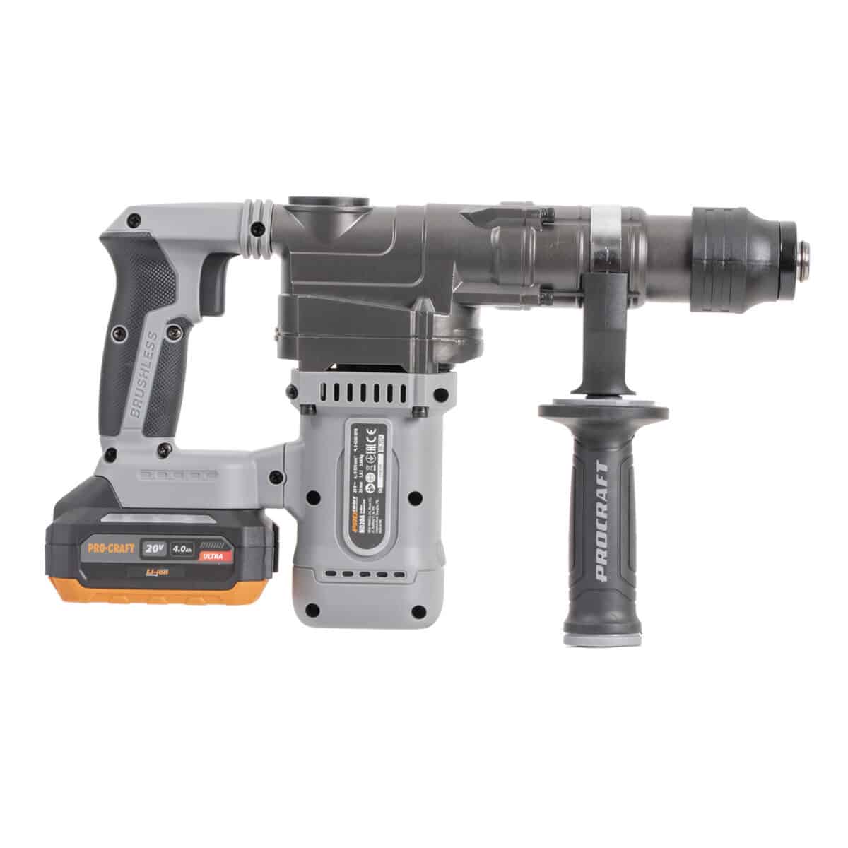 Sada aku vŕtacie kladivo Procraft Industrial HD20A a uhlová brúska Procraft Industrial AG125Bbb | SHD20A/AG125B-BB