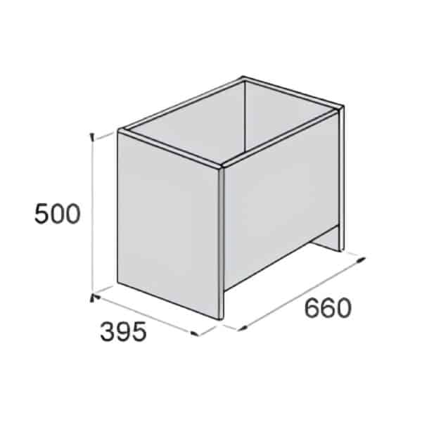 Kvetináč 2 - 66 x 39,5 x 50 cm TopTeramo