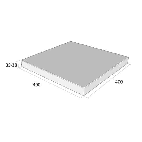 Plošná dlažba Marmorit ® 40 x 40 x 3,5 až 3,8 cm TopTeramo