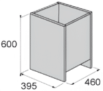 Květináč 1 - 46 x 39,5 x 60 cm TopTeramo