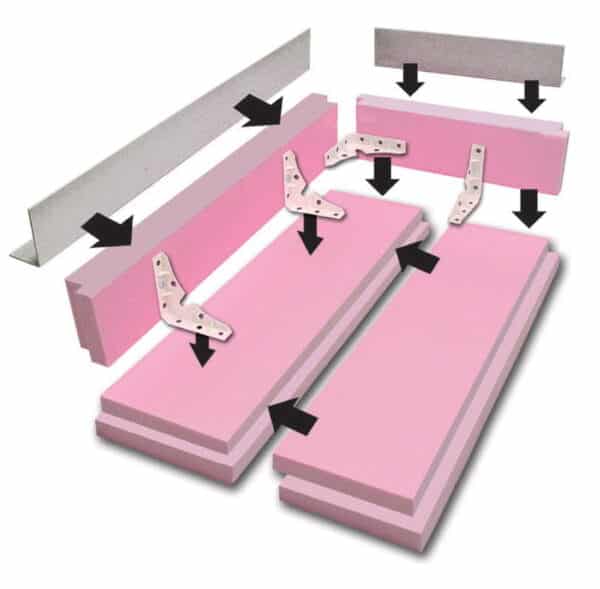 Austrotherm Prídavný uholník/lišta pre základovú dosku