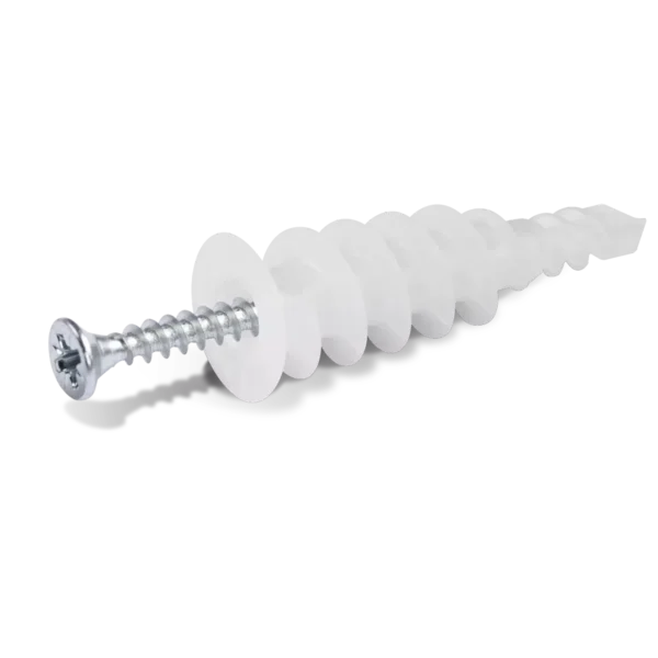 Hmoždinka závrtná, predĺžená, do dvojitého aj jednoduchého sadrokartónu + skrutka; 4 x 40 mm MODECO
