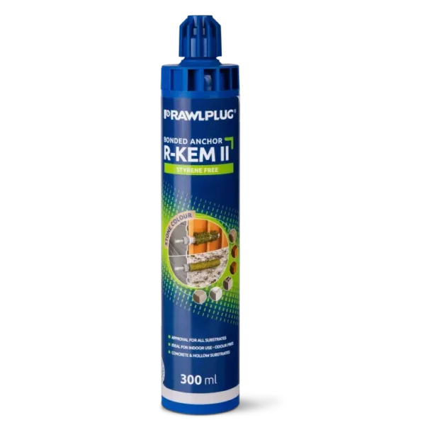 Kotva chemická polyesterová bez styrénu R-KEM, ETA do 15 podložia; 410 ml RAWLPLUG