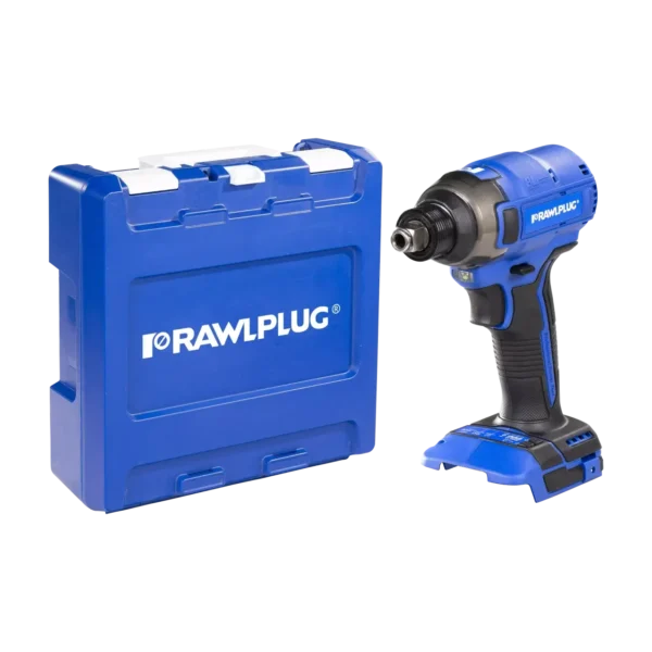 Skrutkovač/uťahovák rázový AKU bezuhlíkový 210 Nm, RawlCase RAWLPLUG