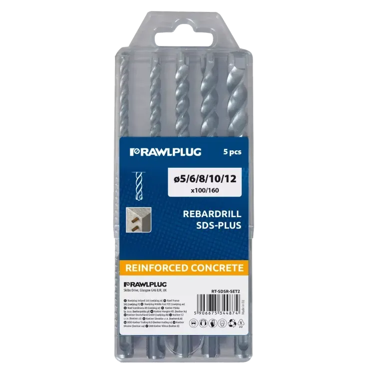 RT-SDSR-SET2 5-dielna 5, 6, 8, 10, 12 x 160 mm; L1= 100 mm RAWLPLUG
