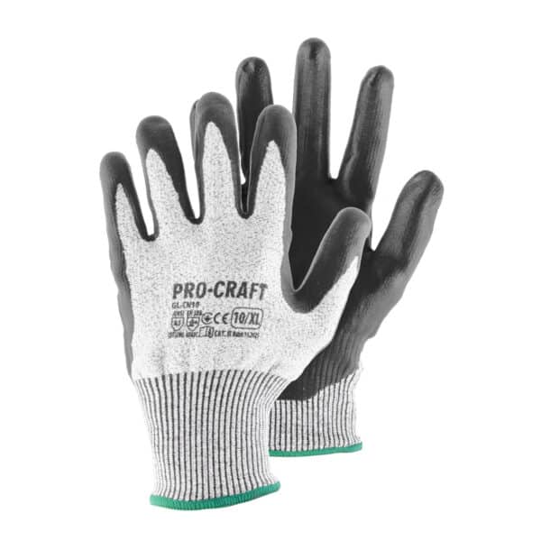 Pracovné rukavice nitrilové odolné proti prerezaniu, XL Procraft GL-CN10 | GL-CN10