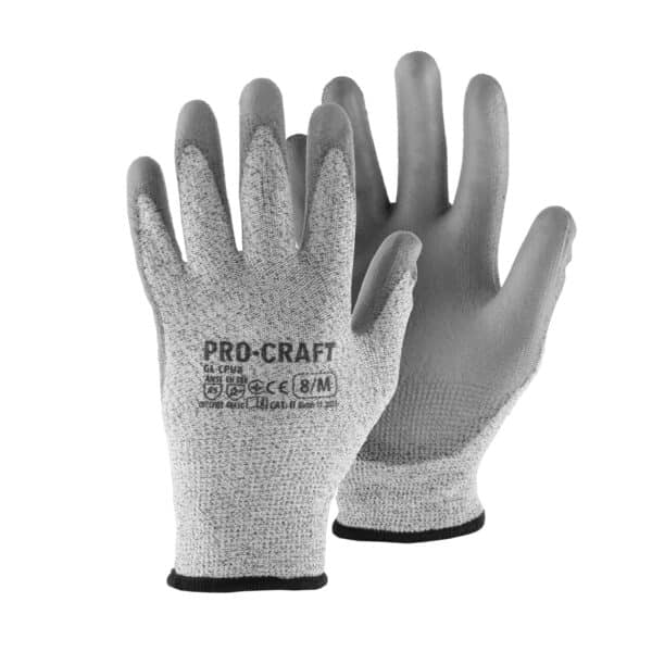 Pracovné rukavice polyuretánové odolné proti prerezaniu, XL Procraft GL-CPU10 | GL-CPU10