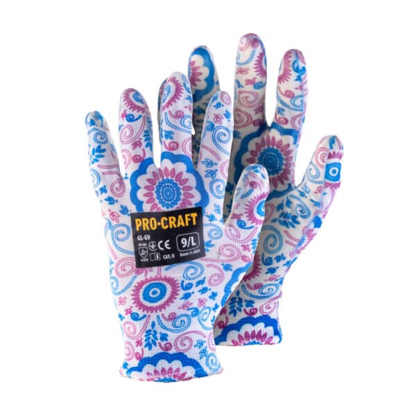 Pracovné rukavice záhradné máčané v nitrile, L Procraft GL-G9 | GL-G9