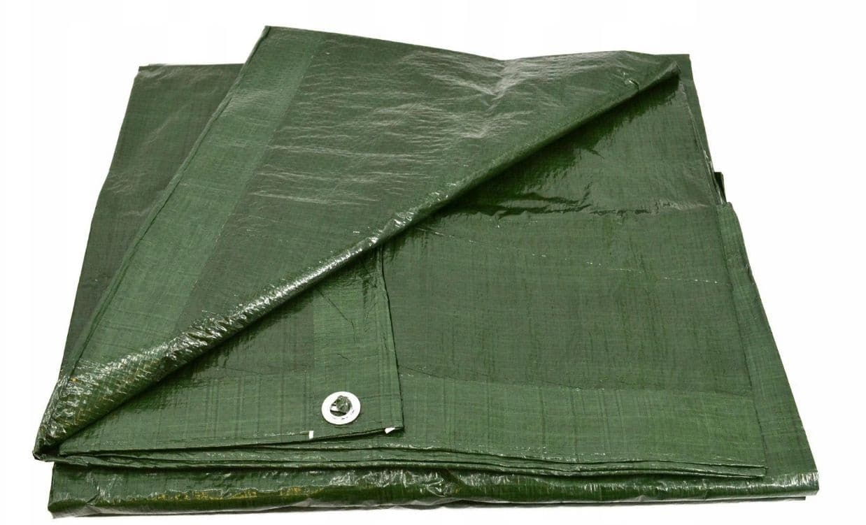 OCHRANNA-ZAHRADNA-PLACHTA-ZELENA-SILNA-2-m-3-m Plachta 2 x 3 m odolná nepremokavá 90g/m2 s okami zelená
