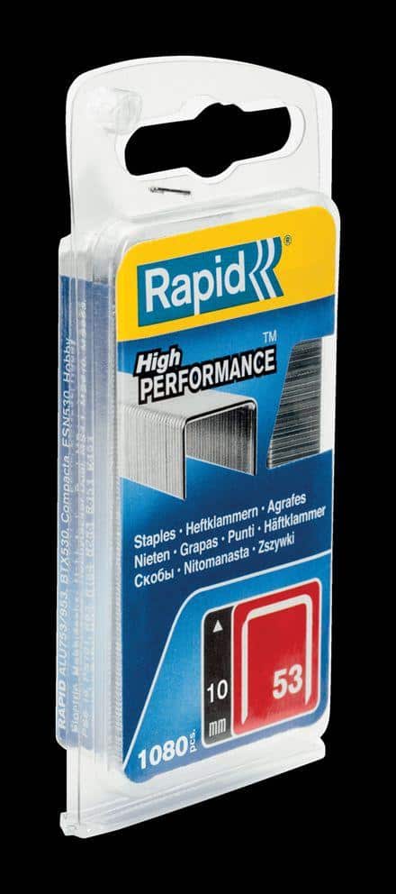 SPONY ČERVENÁ RADA TYP 53 53/10 mm, 1080ks, blister RAPID 40109504