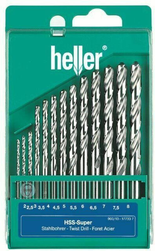KAZETA VRTÁKOV HSS-G DIN 338 RN 2-8mm; 13diel. HELLER 17733 7