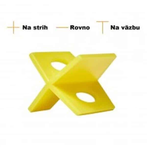 KRÍŽIKY 2mm ŽLTÉ - 100 ks v balení LEVELYS K8102