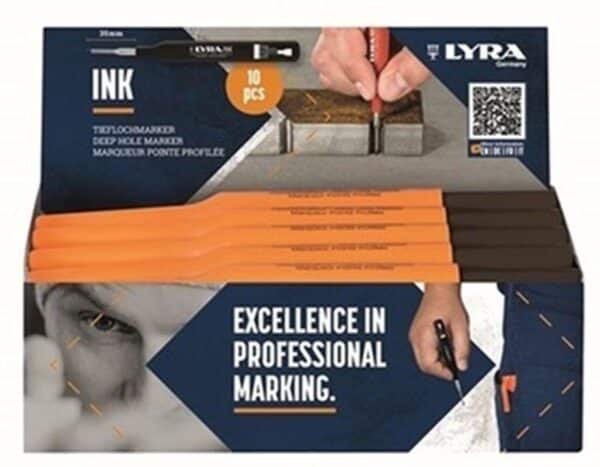 ZNAČKOVAČ OTVOROV PERMANENTNÝ LYRA INK ČIERNY LYRA L4480099