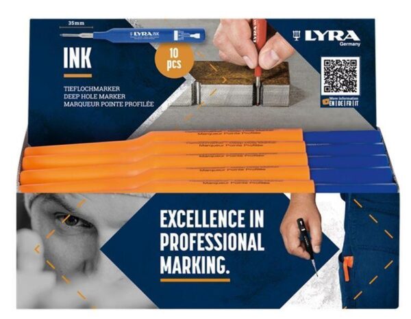 ZNAČKOVAČ OTVOROV PERMANENTNÝ LYRA INK MODRÝ LYRA L4480051