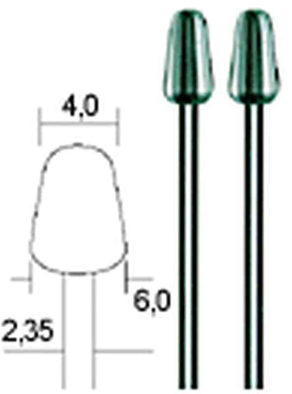 SADA STOPKOVÝCH FRÉZ z wolfrán-vanádiovej ocele R4mm 2ks Proxxon 28723 P
