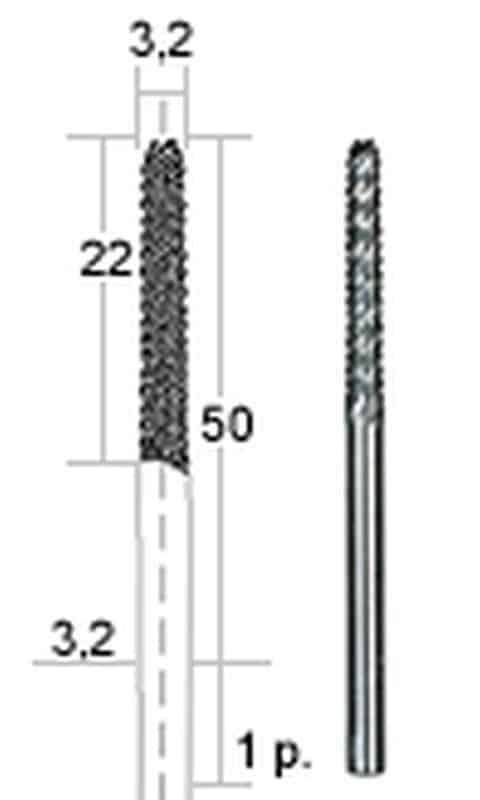RAŠPĽA FRÉZOVACIA 3,2mm Proxxon 28757 P