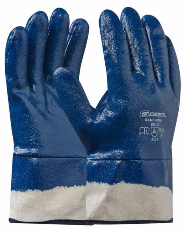RUKAVICE PRACOVNÉ BLUE NITRIL veľkosť 9; modré Gebol 709515