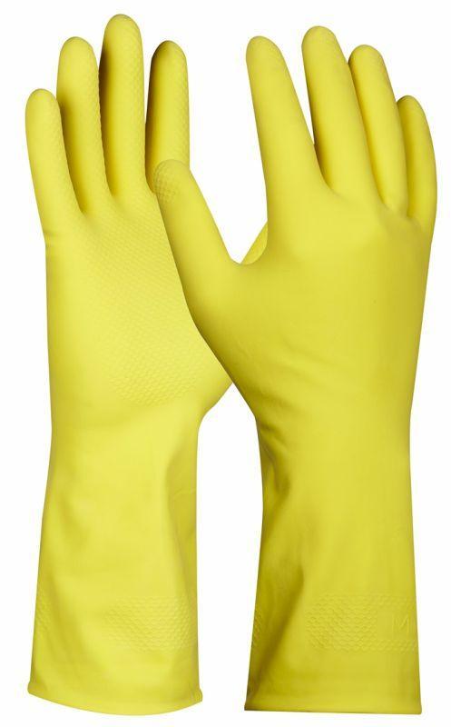 RUKAVICE LATEX HAUSHALT veľkosť M, 2 páry Gebol 709301