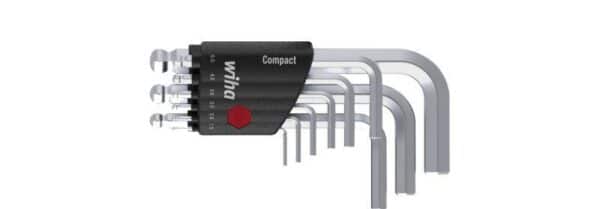 SADA L-KĽÚČOV s gul., krátka COMPACT 369KH9, 6-HRAN, 9-DIELNA WIHA 40410