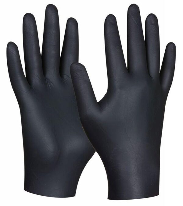 RUKAVICE PRACOVNÉ BLACK NITRIL  80 ks, veľkosť "L", nepudrované Gebol 709631