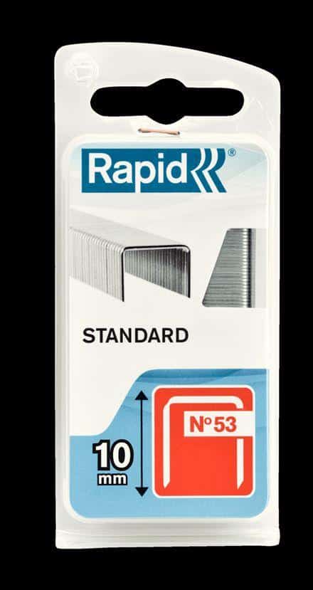 SPONY ČERVENÁ RADA TYP 53 53/10 mm, STANDARD, 1080ks, blister RAPID 40109562