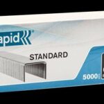 SPONY ČERVENÁ RADA TYP 53 53/6 mm, STANDARD, 5000ks, papierová krabička RAPID 40108657