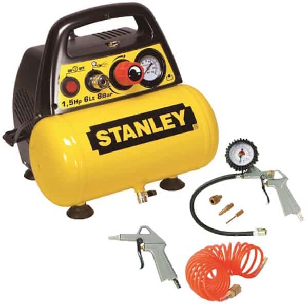 KOMPRESOR BEZOLEJOVÝ DN 200/8/6 + KIT6 STANLEY - Kompresory DN 200/8/6KIT