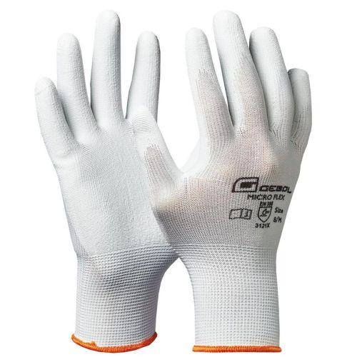 RUKAVICE PRACOVNÉ MICRO FLEX WEISS veľkosť 9 Gebol 709243_SB
