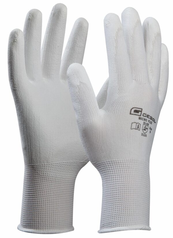 RUKAVICE PRACOVNÉ MICRO FLEX WEISS veľkosť 8 Gebol 709242_SB