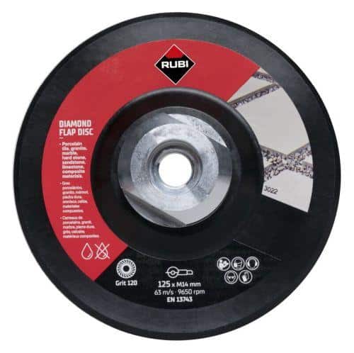 KOTÚČ DIAMANTOVÝ LAMELOVÝ 100/120, stredná zrnitosť, 125mm RUBI 32938