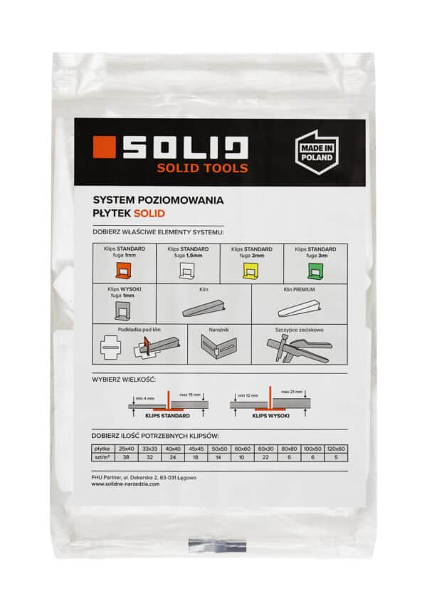 Kliny leveling PREMIUM 50 ks SOLID TOOLS