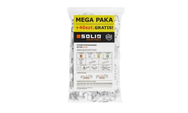 Spona leveling STANDARD 1,5 mm 400 + 40 ks SOLID TOOLS